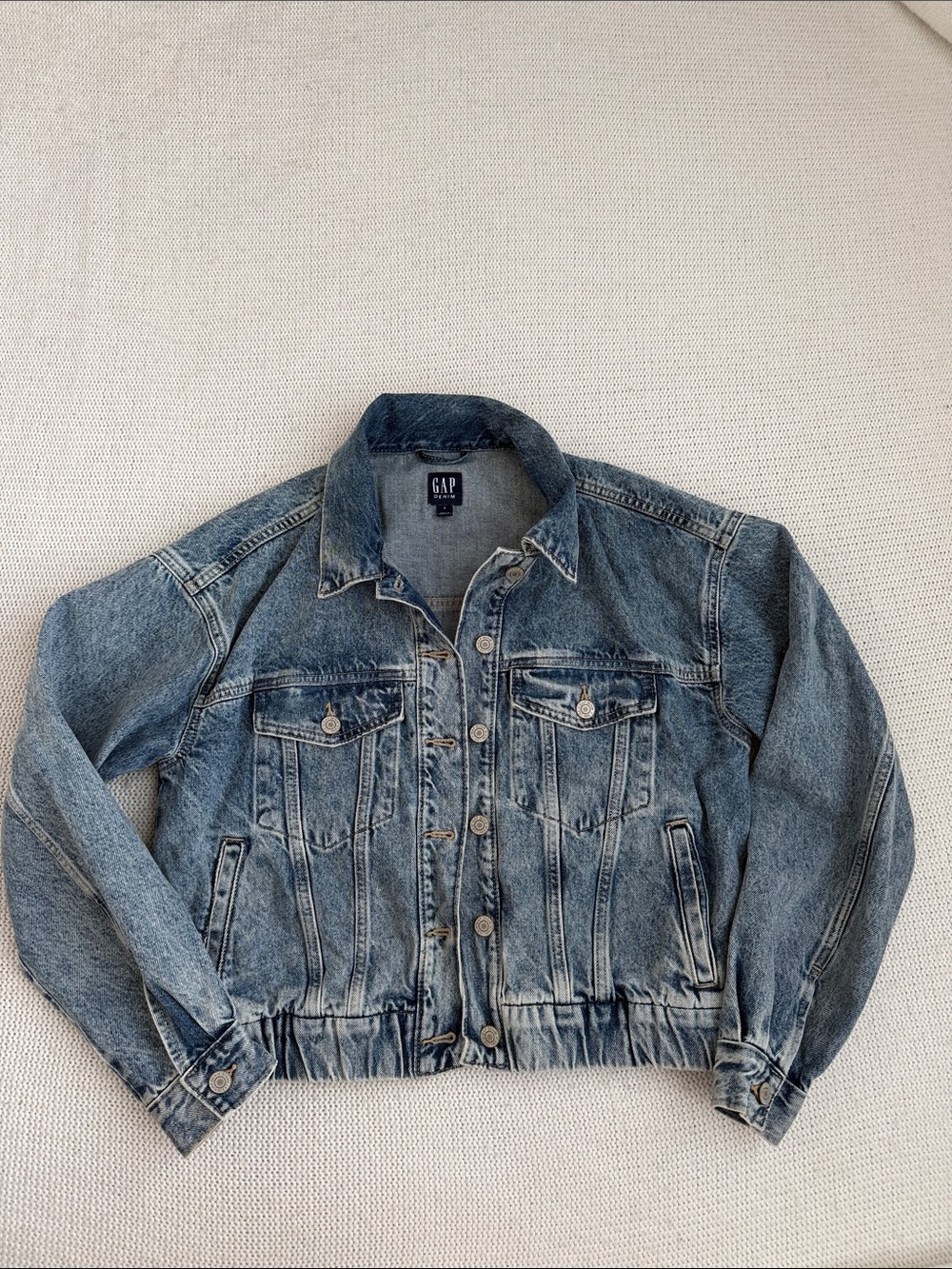 GAP Washed Denim Jacket Size Small